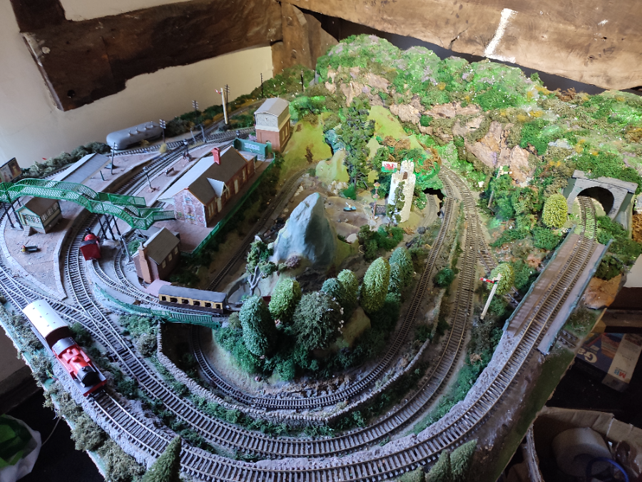 Model Trainset Of The Welsh Mountains.