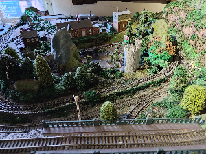 Model Trainset Of The Welsh Mountains.