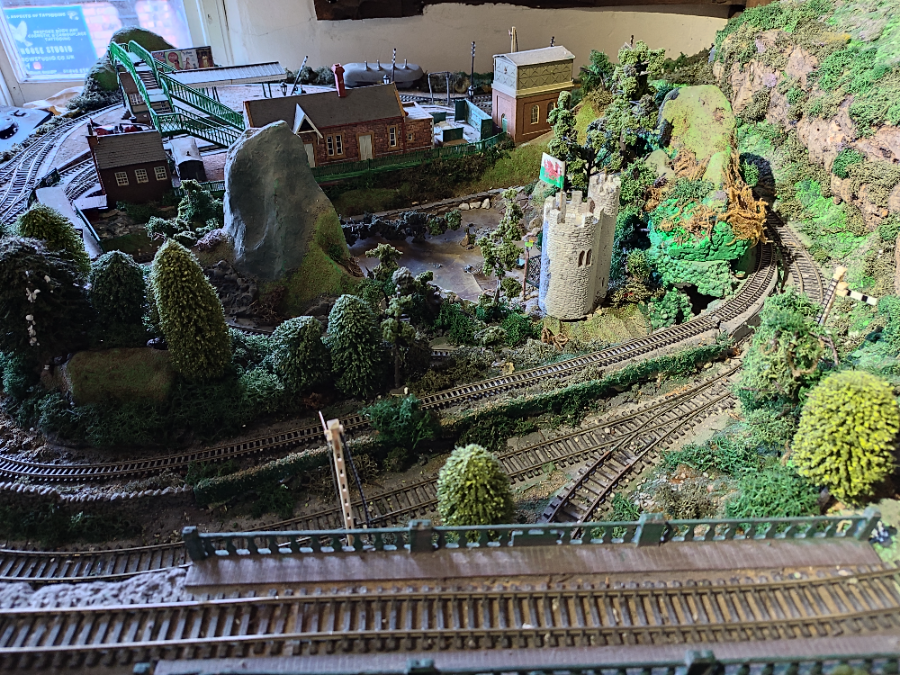 Model Trainset Of The Welsh Mountains.