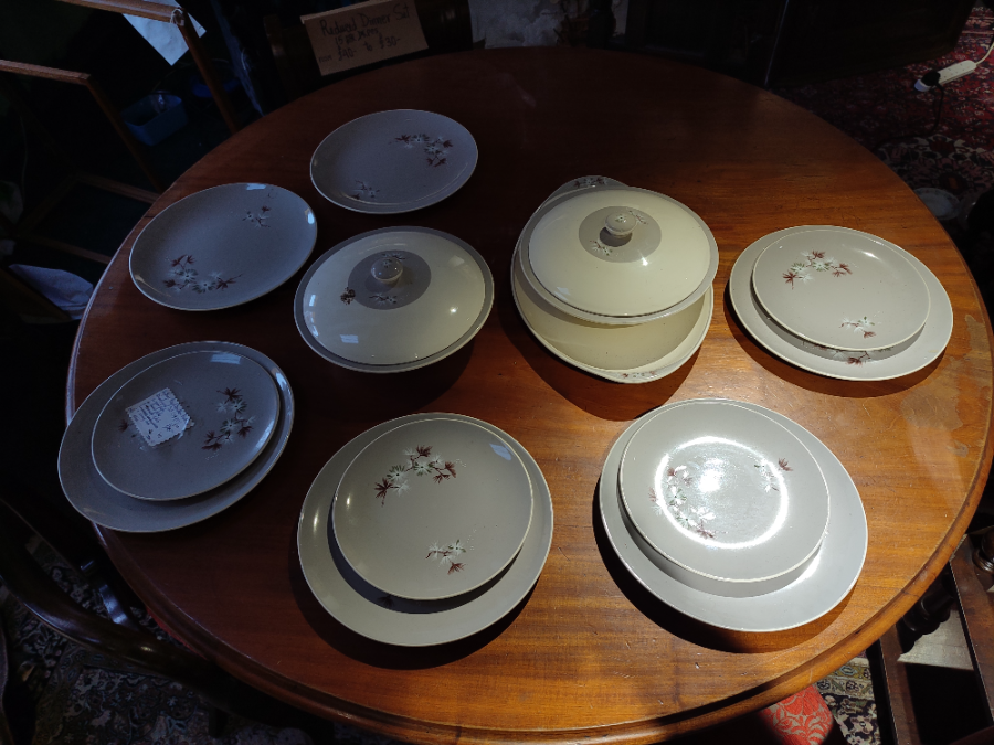 Discover Royal Doulton's 'Frost Pine' dinner set! Includes 15 pieces to elevate your dining. Don't miss out, shop now to serve in style!