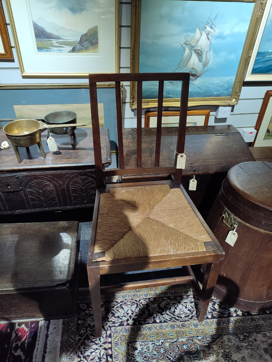 Explore our exclusive collection of Edward VII Mahogany Chairs, used at the 1902 coronation. In good condition, despite a small chip. Buy now!