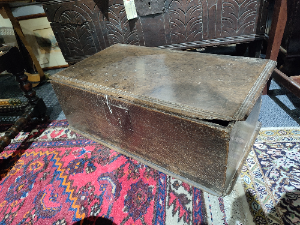 Small Oak 17th century Bible Box.