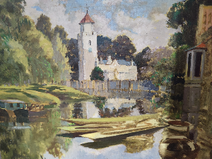 Oil Painting By Burt Pugh.