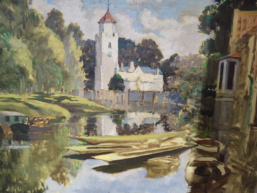 Oil Painting By Burt Pugh.