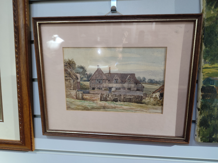 Explore our collection of exquisite Victorian watercolour scenes. Our rural farmhouse piece, measuring 15x12 inches, offers a peaceful escape. Shop now!