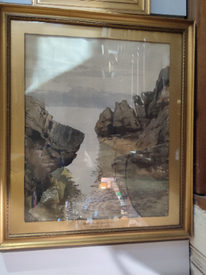 Discover unique Isle of Man watercolour scenes by Harold Gilbert. Explore and buy these exquisite paintings, measuring 22x19 inches. Act now!