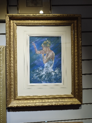 Pastel by Heather Parry Young Of A 'Ballet Girl'.