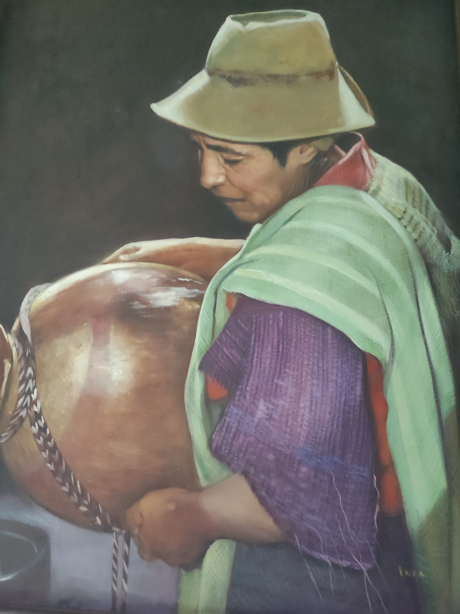 Oil painting By Peruvian Artist Inoa,