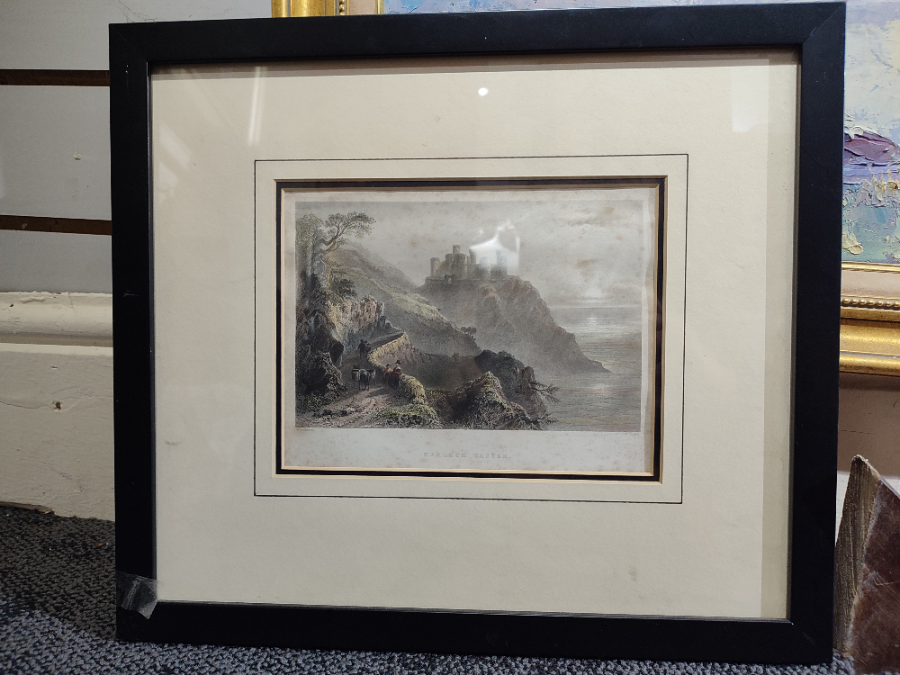 Discover our exquisite 1841 print of Harlech Castle, framed and in perfect condition. Add history to your wall today with this unique piece. Shop now!