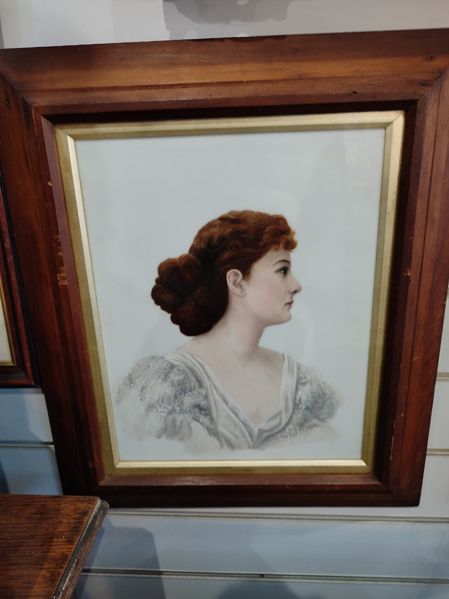 Discover our wide selection of watercolour portraits! This 'Portrait of a Lady' piece, framed & 18x21 inches, adds elegance to any room. Buy now!