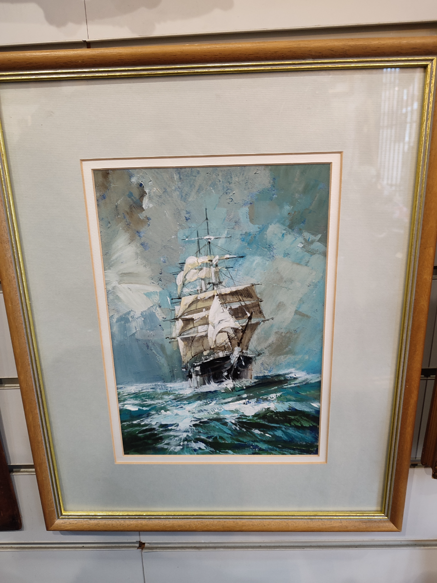 Dive into the captivating world of marine art with our Ship Sailing in Stormy Seas oil painting. Get to own a piece of timeless beauty. Order now!