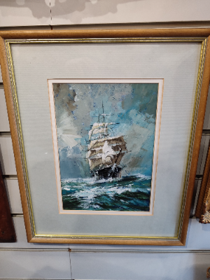 Dive into the captivating world of marine art with our Ship Sailing in Stormy Seas oil painting. Get to own a piece of timeless beauty. Order now!