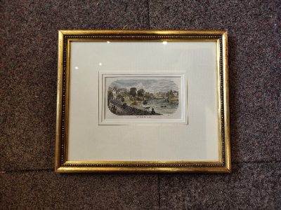 Victorian Print Of Chester City Walls.