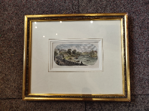 Victorian Print Of Chester City Walls.