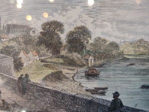 Victorian Print Of Chester City Walls.