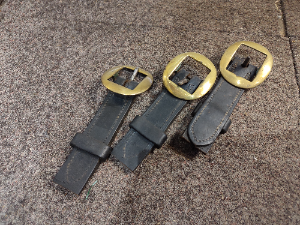 Three Victorian Horse Brass Straps.