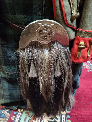 Liverpool Scottish Regiment Officers Tunic And Sporran