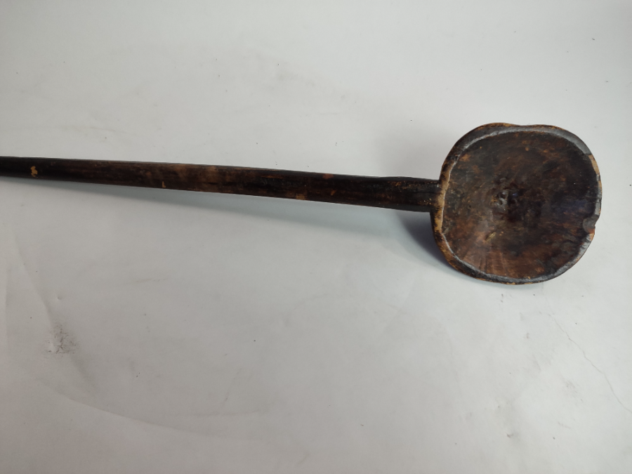 Welsh Carved Soup Spoon.