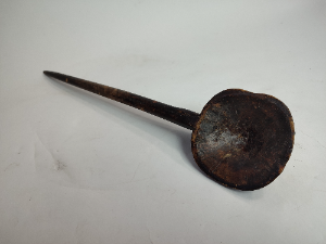 Welsh Carved Soup Spoon.