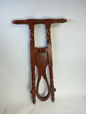 Victorian Painted Oak Bootjack.