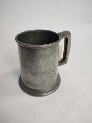 Discover Craftsman Pewter's Arts and Crafts pewter tankard. Handcrafted in Sheffield. Perfect for a unique gift. Shop now and bring tradition home!