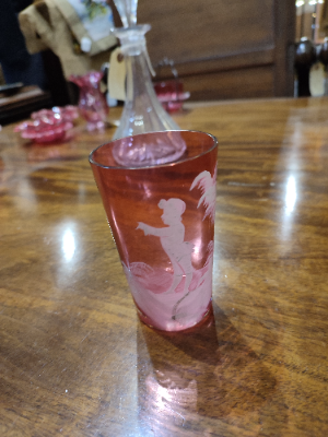 Victorian 'Mary Gregory' Glass.