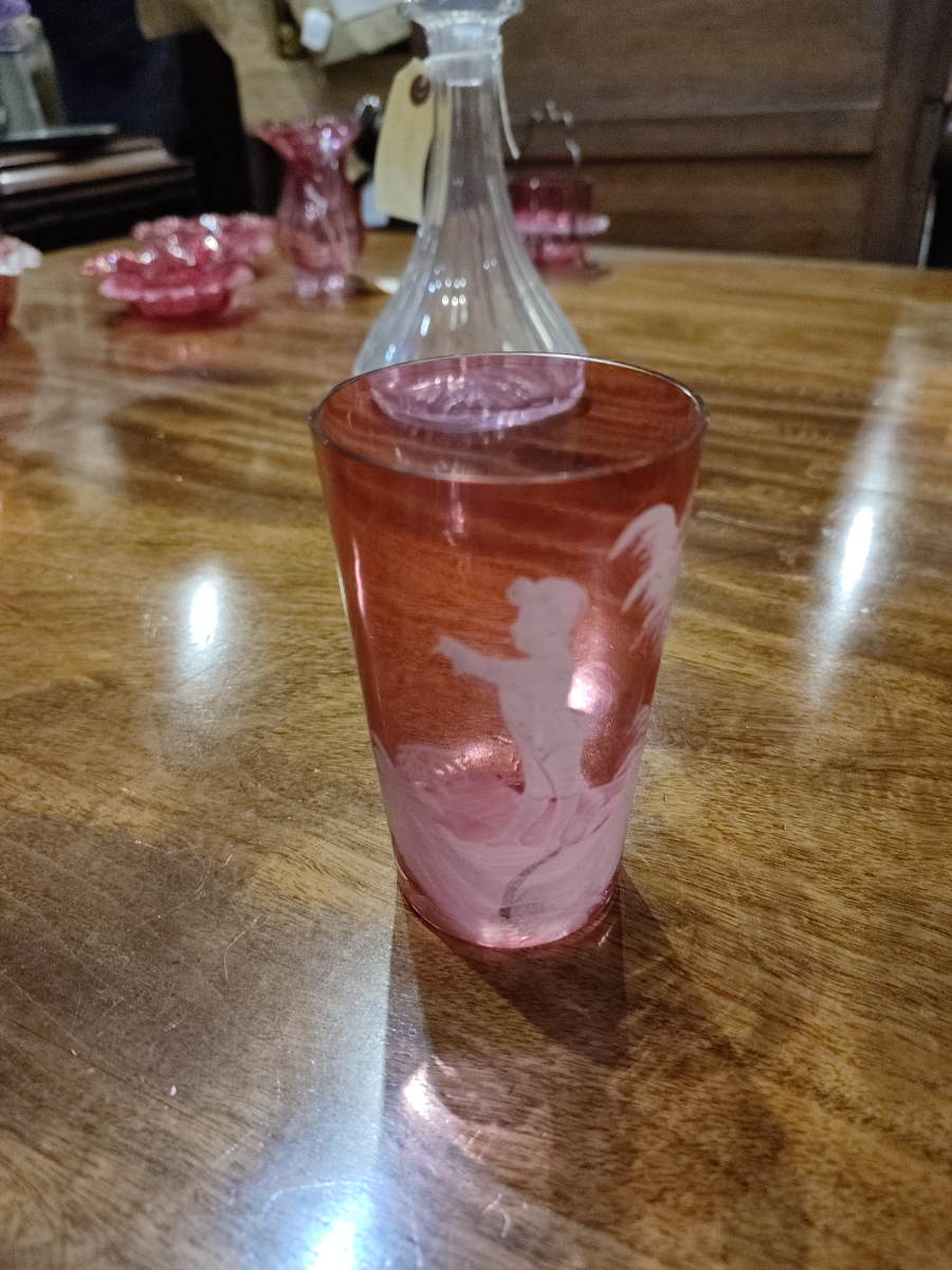 Victorian 'Mary Gregory' Glass.