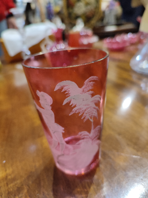 Victorian 'Mary Gregory' Glass.