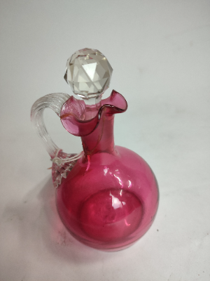 Victorian Cranberry Vinegar Jug.