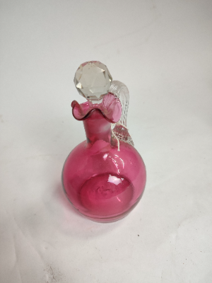 Victorian Cranberry Vinegar Jug.