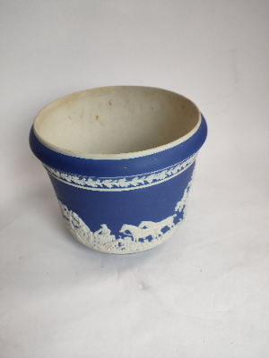 Jasperware Styled Plant Pot.