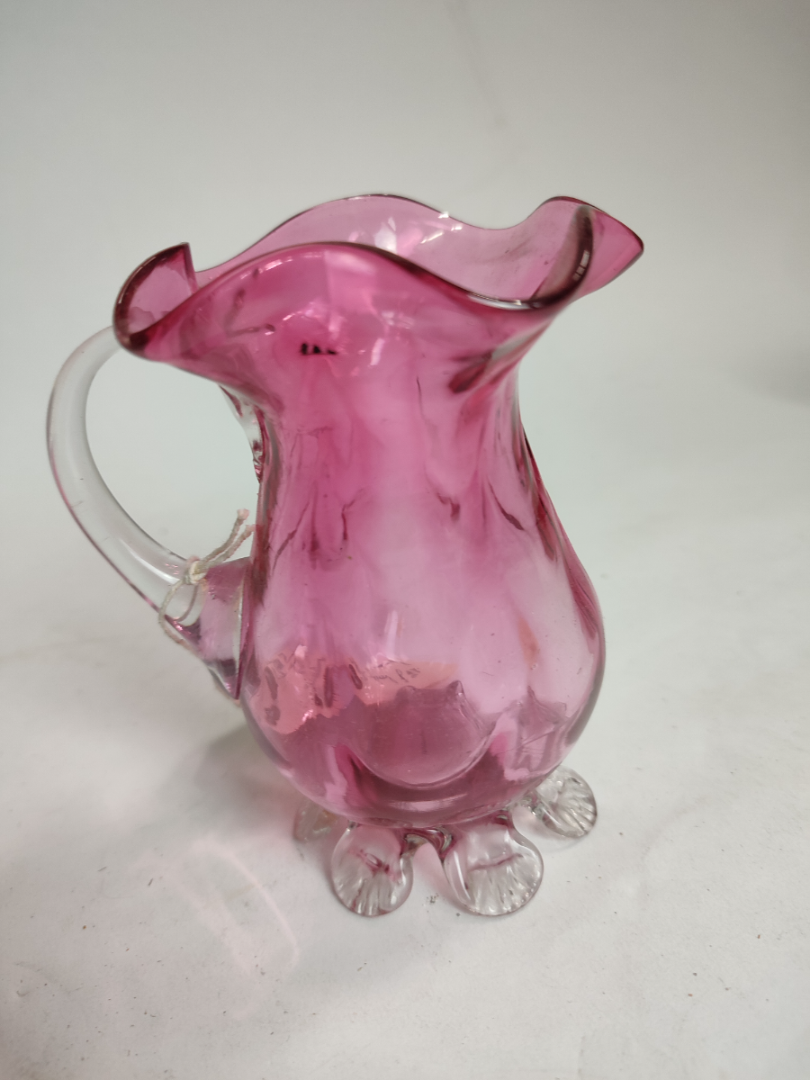 Victorian Cranberry Milk Jug.