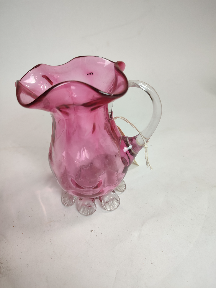 Victorian Cranberry Milk Jug.