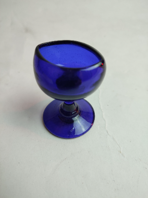 19th Century Blue Glass Eyebath.