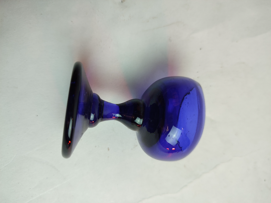 19th Century Blue Glass Eyebath.