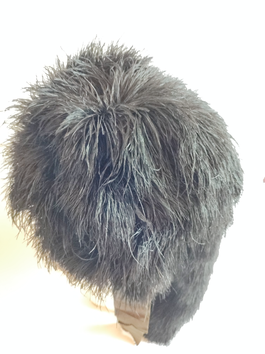 Mid 20th Century Scottish Ostrich Feathered Bonnet.