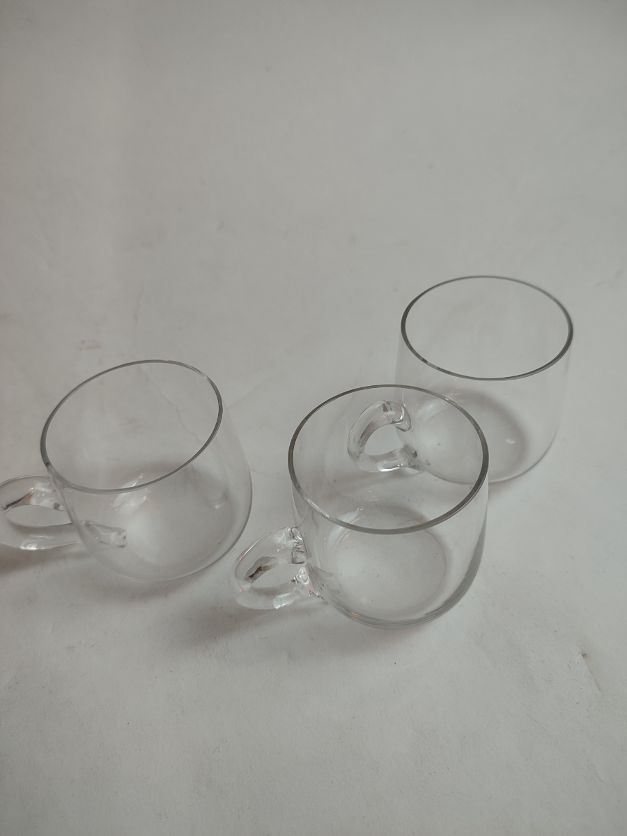 Discover our collection of 3 high-quality Victorian custard glasses, 6cm high in excellent condition. Shop now for rare antique glassware!