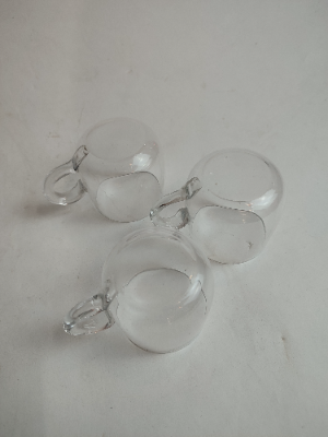 Discover our collection of 3 high-quality Victorian custard glasses, 6cm high in excellent condition. Shop now for rare antique glassware!