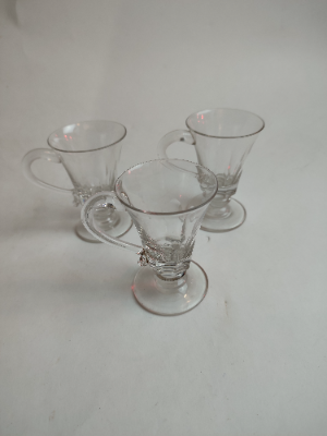 A Set Of 3 Victorian Jelly Glasses