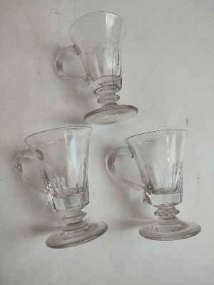 Discover our collection of pristine Victorian jelly glasses. Standing at 9cm, they're perfect for your home. Shop now and add a touch of vintage elegance today!