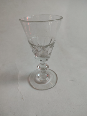 Etched Victorian Custard Glass