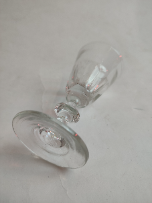 Etched Victorian Custard Glass