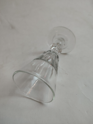 Etched Victorian Custard Glass