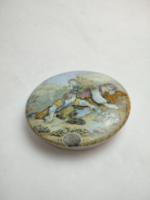 Victorian Prattware Lid