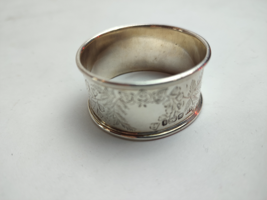 Silver Sheffield 1901 Napkin Ring