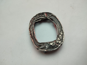 Inscribed Silver Plated Belt Buckle.