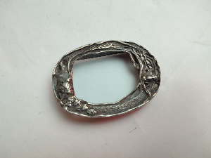 Inscribed Silver Plated Belt Buckle.