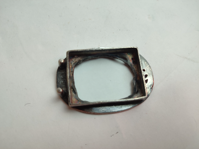 Inscribed Silver Plated Belt Buckle.