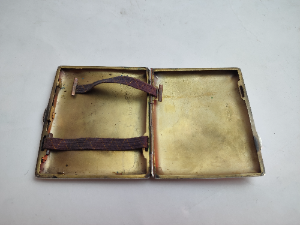 Sterling Silver Cigarette Case Dated 1918.