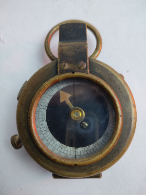 Explore our collection of authentic WW1 officers compasses. Find this perfectly preserved 1917 piece, marked 80659, with a 1918 G&R Brinsley case. Shop now!